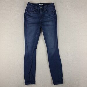 Good American Jeans Womens 2/26 Skinny Jegging Dark Wash‎ Blue778